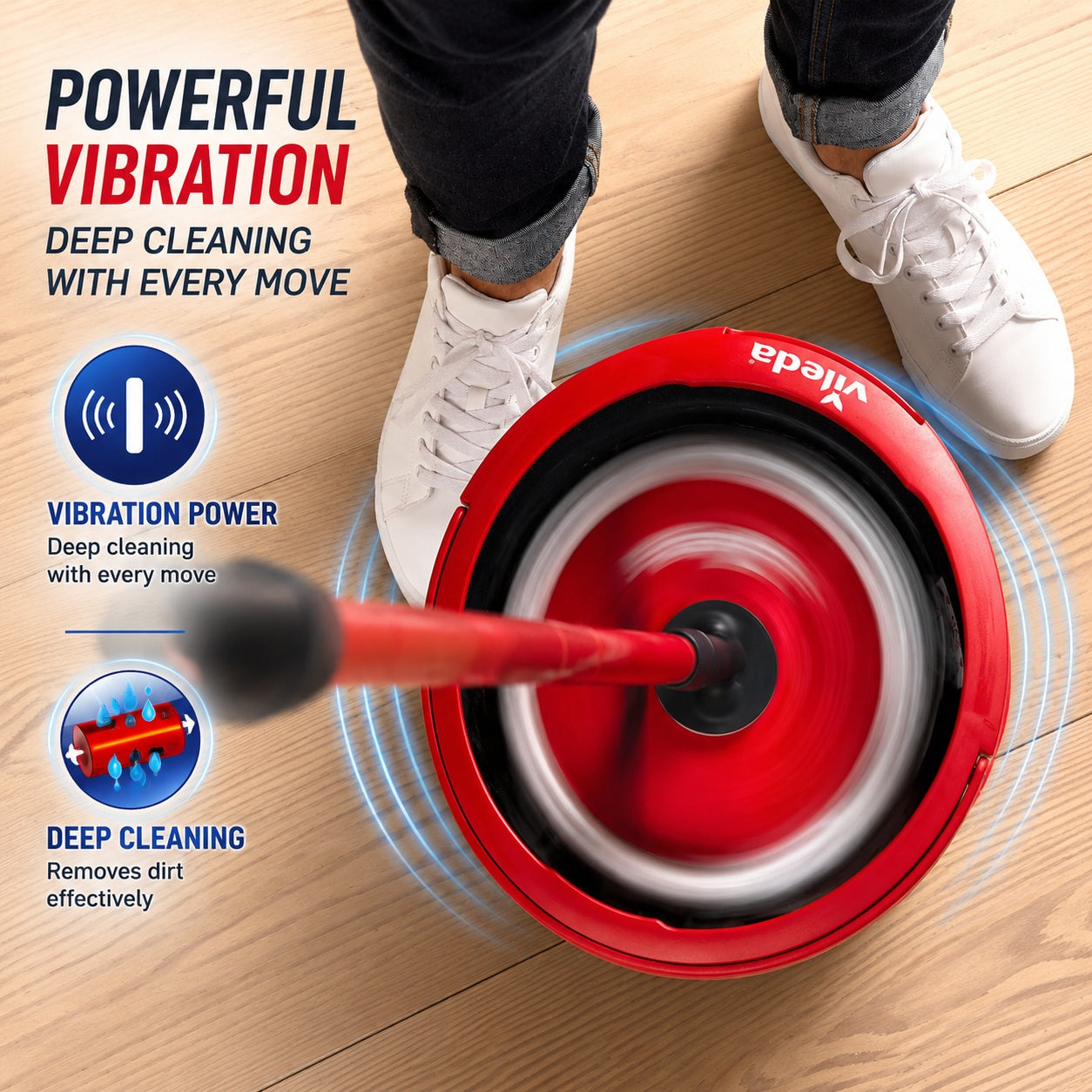 Vileda Spin & Clean Mop Set
