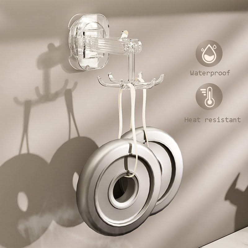 6-Claw Rotating Suction Hook