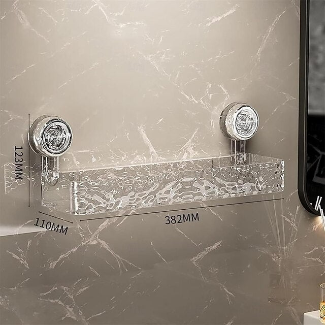 Acrylic Suction Shower Storage