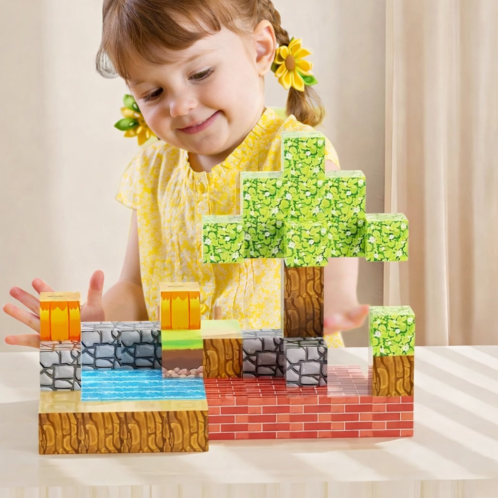 114-Pcs Magnetic Minecraft Blocks Set