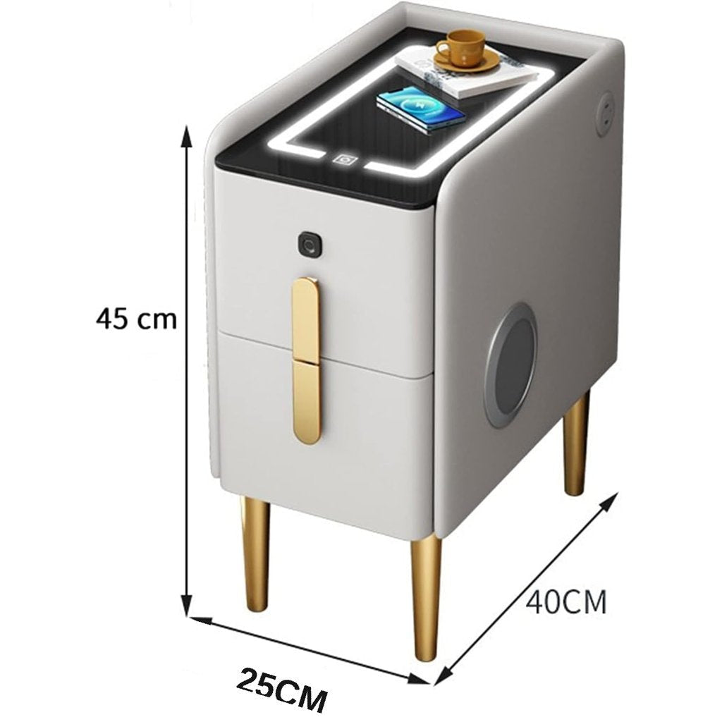 Smart Nightstand With Fingerprint Lock
