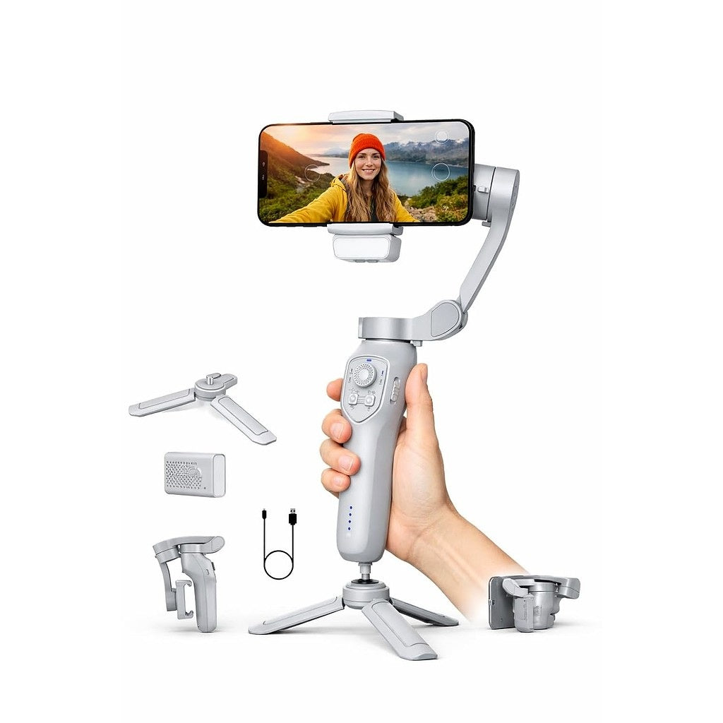 Smart Phone Gimbal with Fill Light