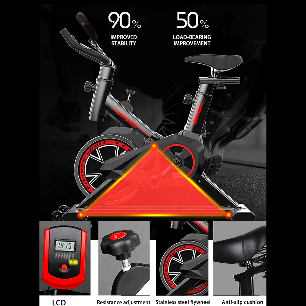 Indoor Spinning Bike with LCD Monitor