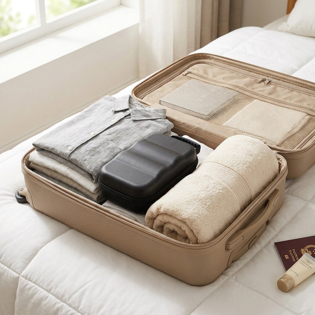 Makeup Organizer Case with LED Mirror