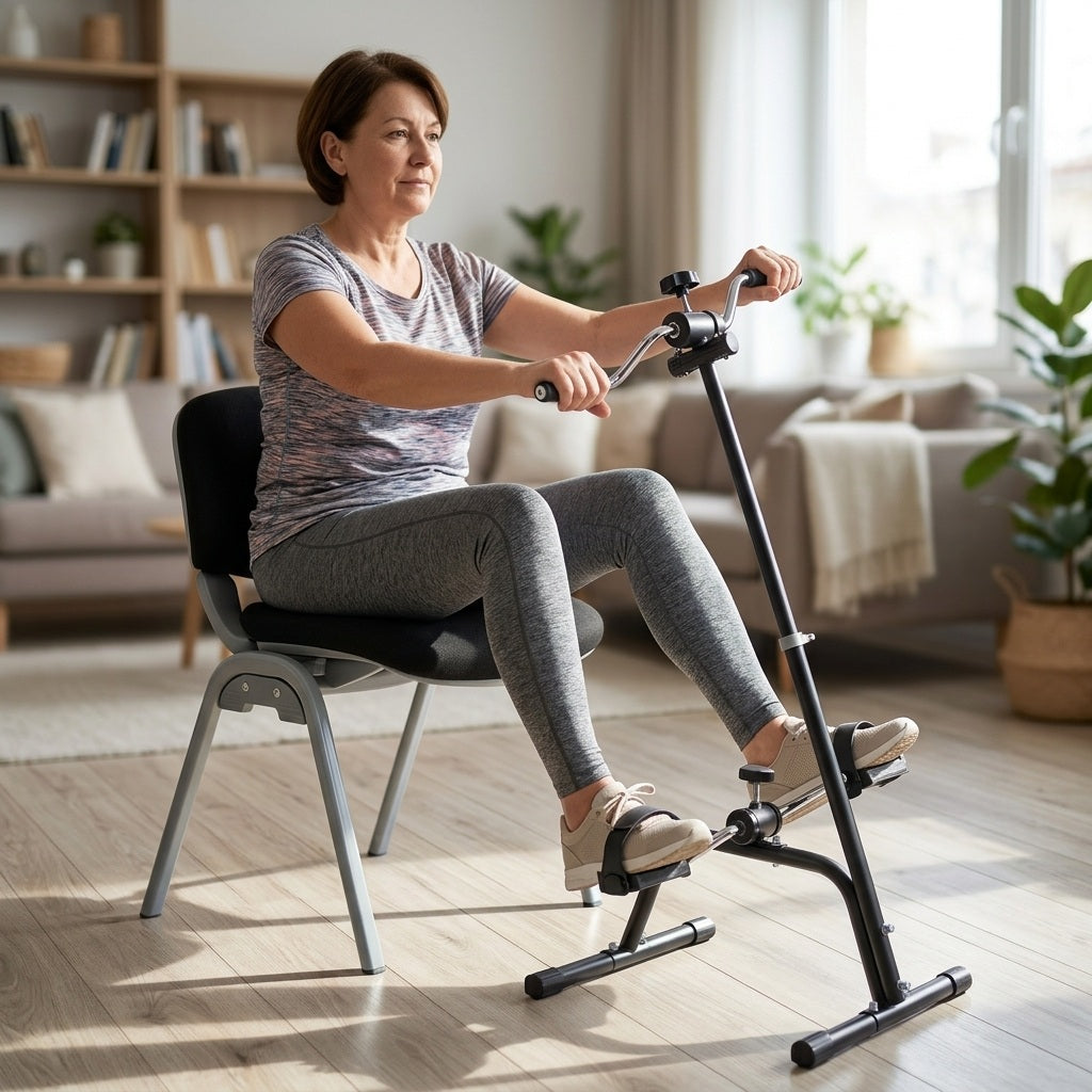 Folding Pedal Exerciser for Arms and Legs