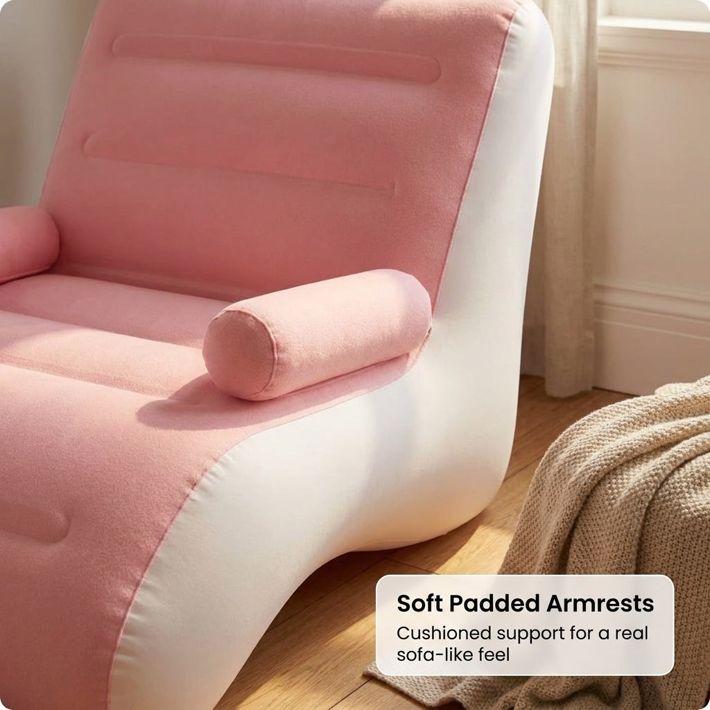 S-Shaped Inflatable Lounge Chair with Pump