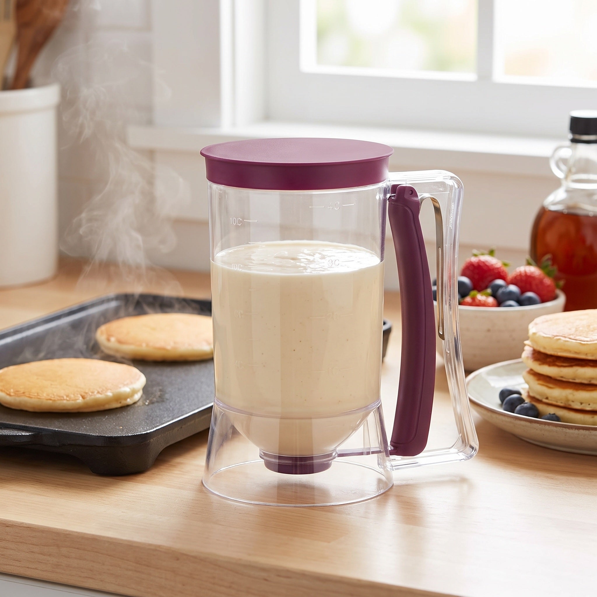 Batter Dispenser for Pancakes and Waffles