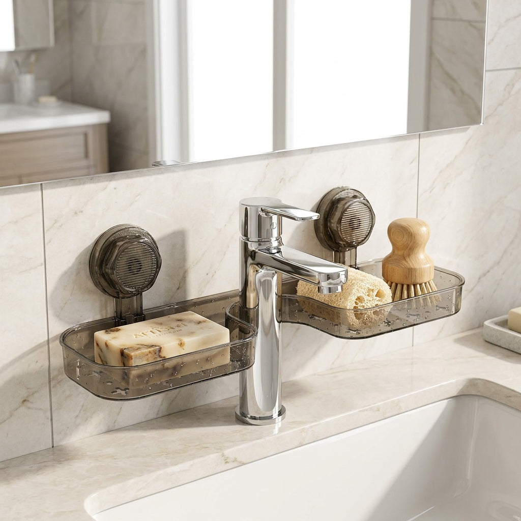 No Drill Suction Sink Organizer
