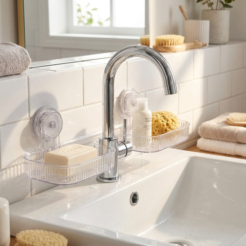 No Drill Suction Sink Organizer