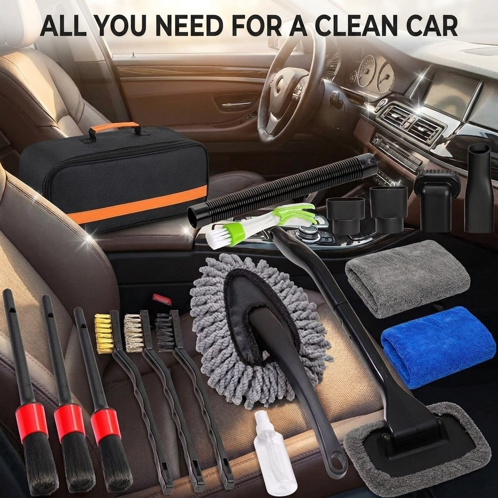 Car Interior Detailing Kit with Vacuum