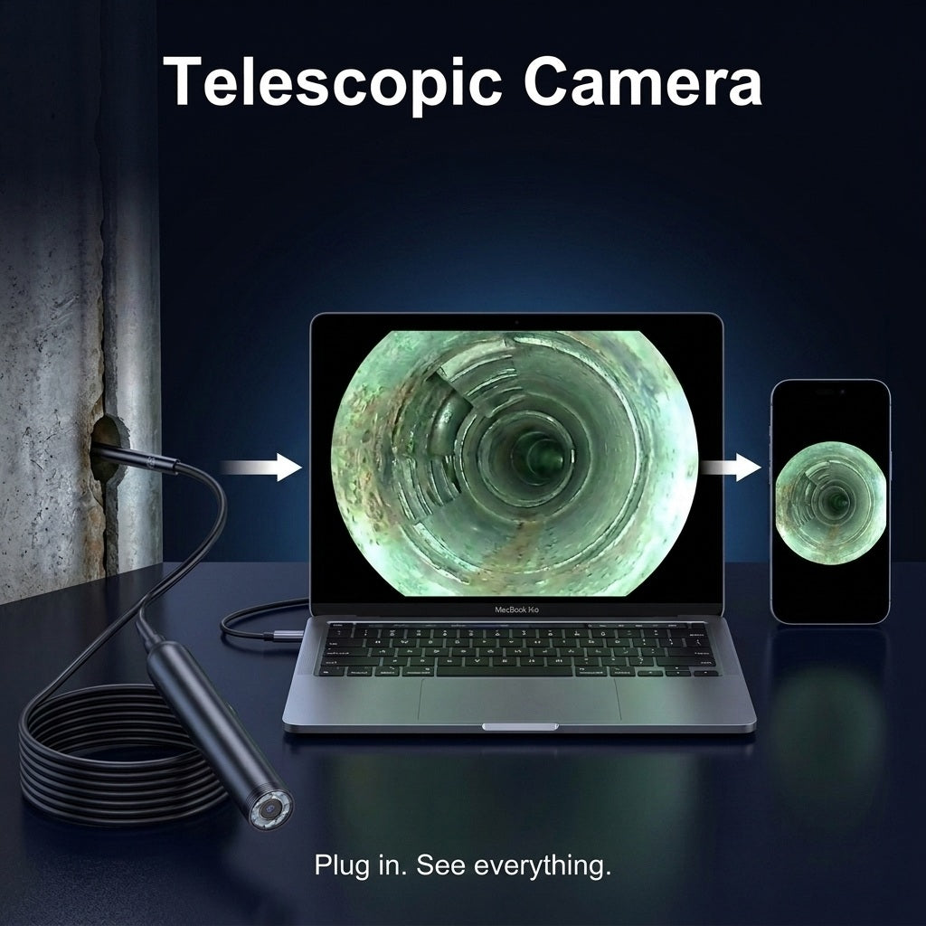 Endoscope Camera with Adjustable LED