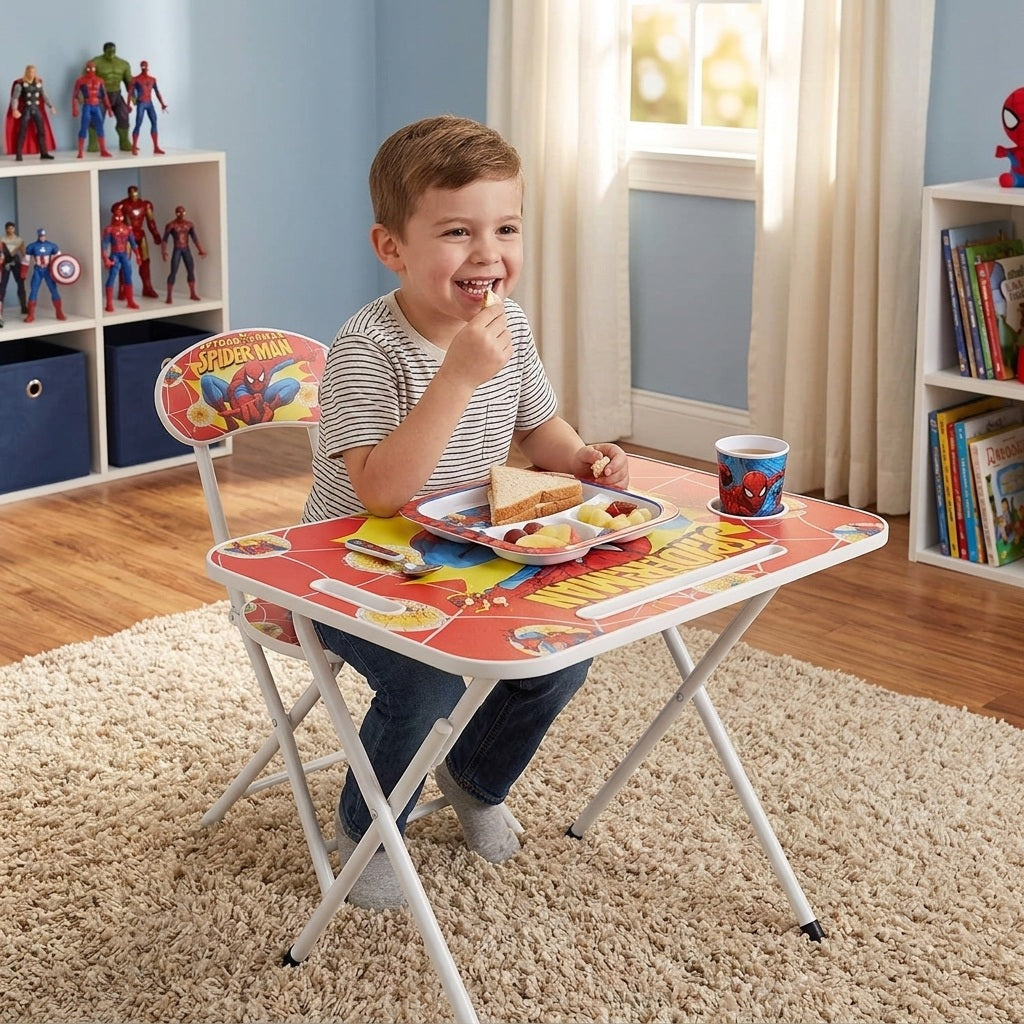 Foldable Kids Study Table with Tablet Stand