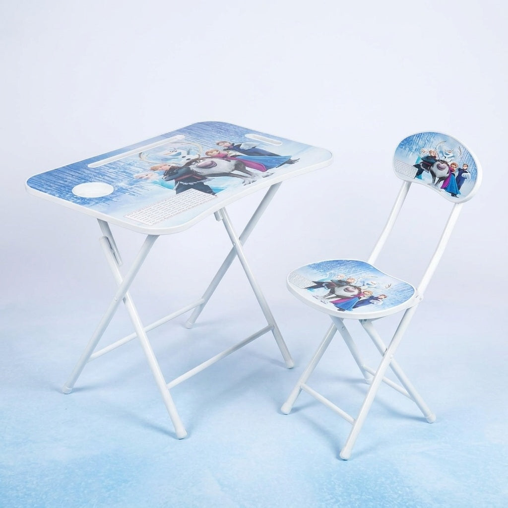 Foldable Kids Study Table with Tablet Stand