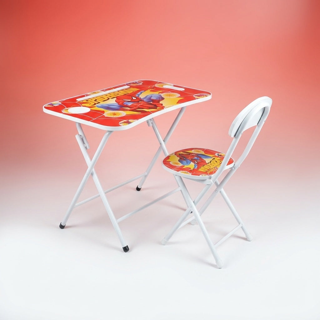Foldable Kids Study Table with Tablet Stand