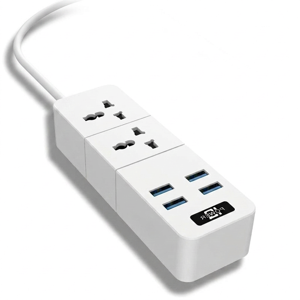 Universal Power Strip with USB Ports