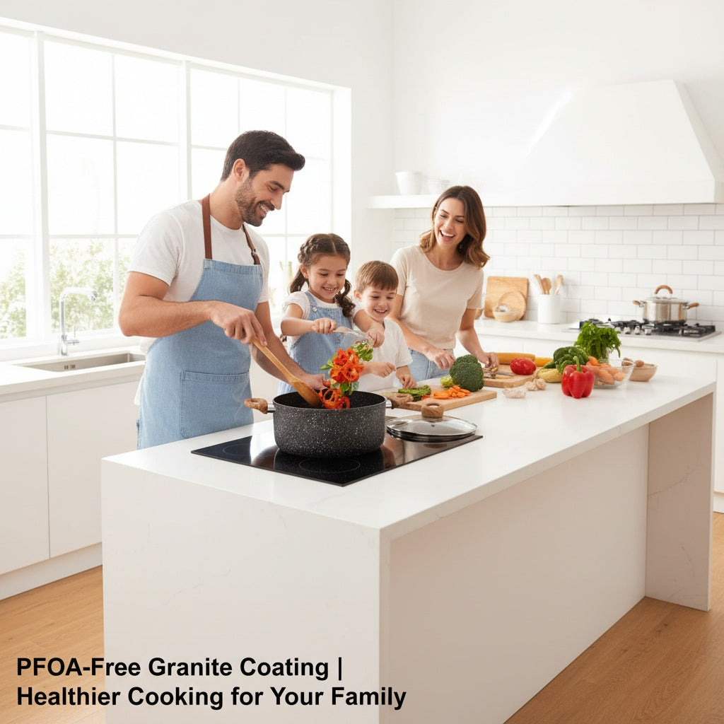 Granite Non-Stick Cookware Set (13 Pieces)