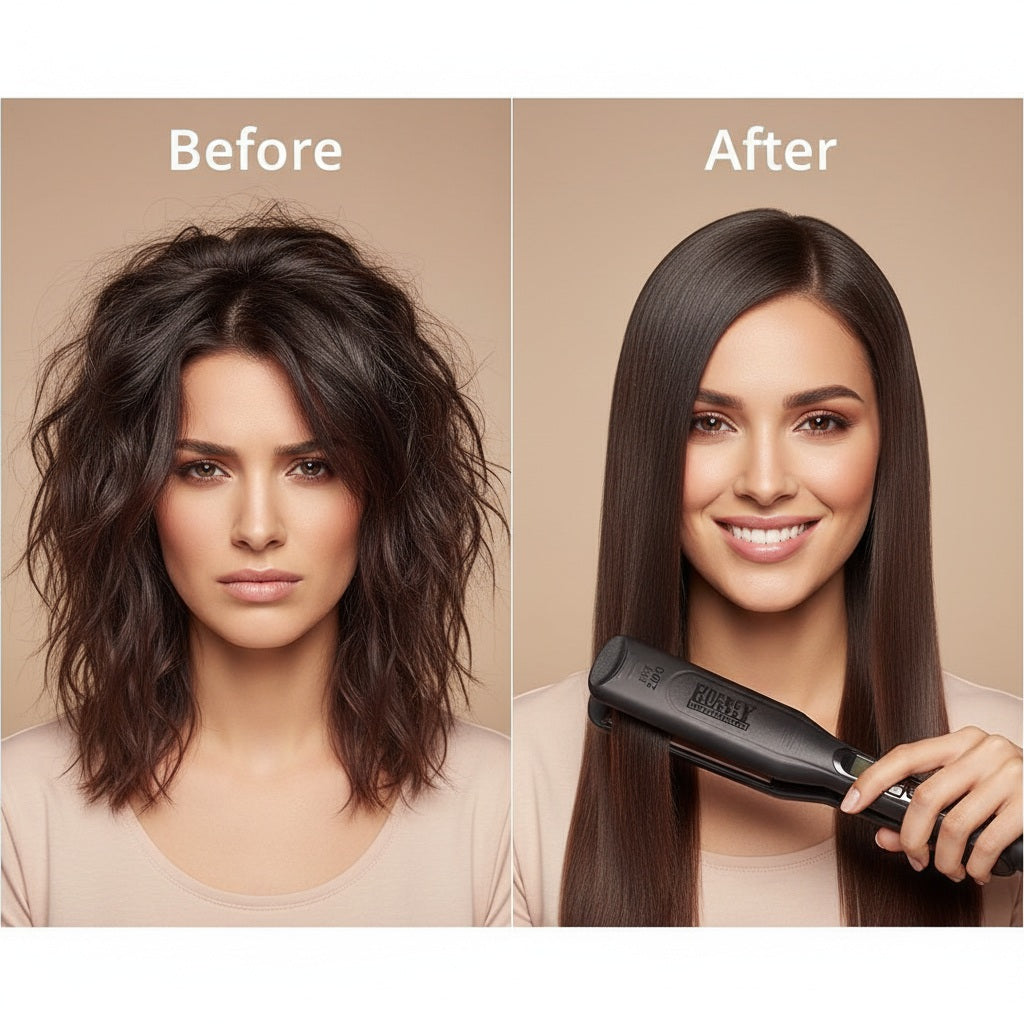 Professional Hair Straightener with LCD Display