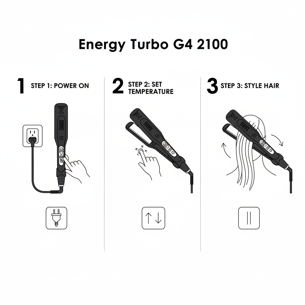 Professional Hair Straightener with LCD Display