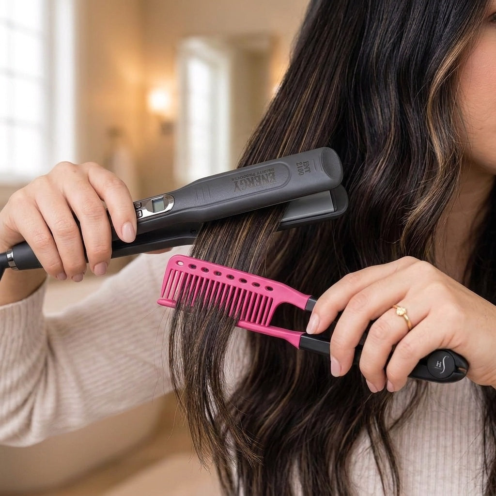 Professional Hair Straightener with LCD Display