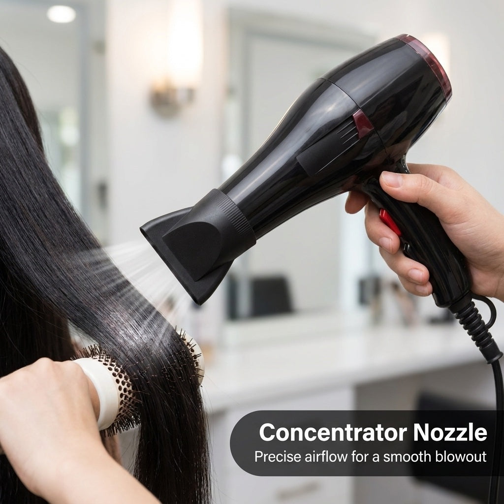 Professional Salon Hair Dryer with Nozzle