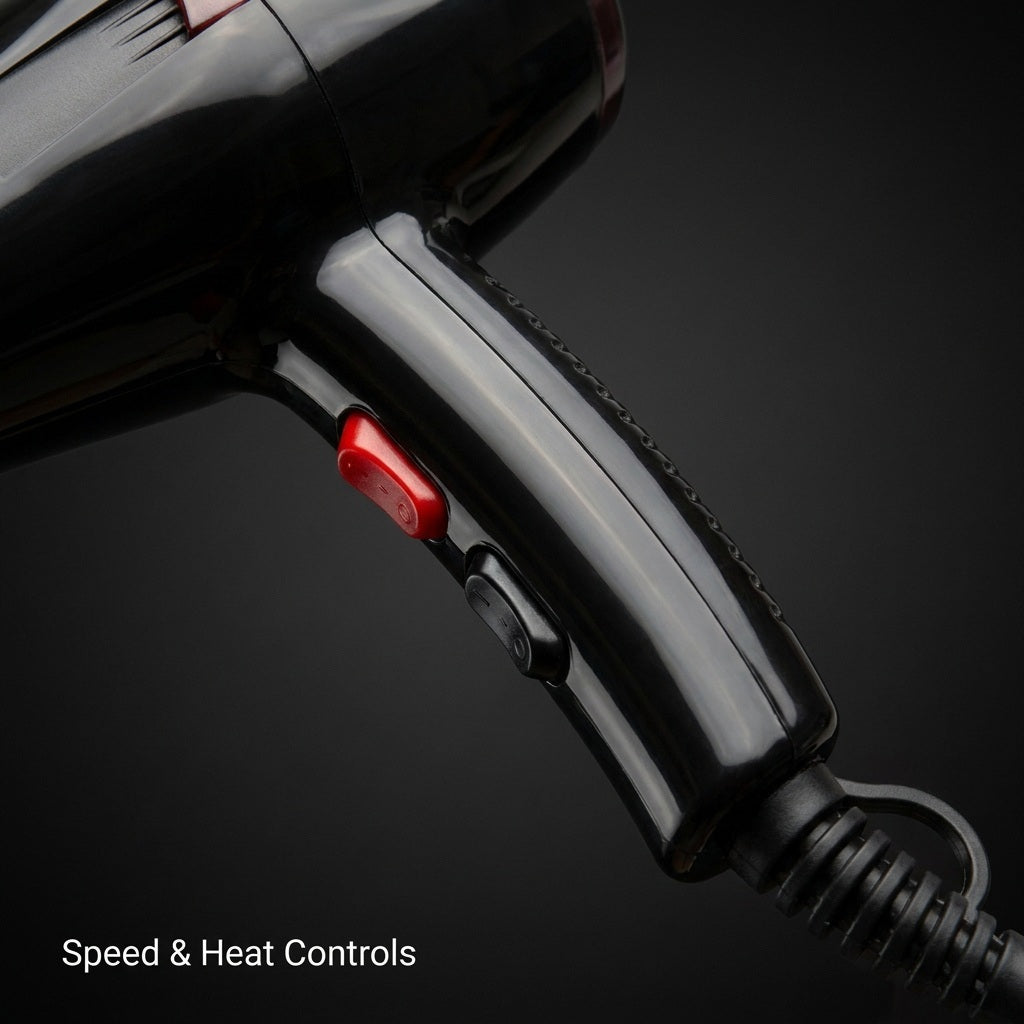 Professional Salon Hair Dryer with Nozzle