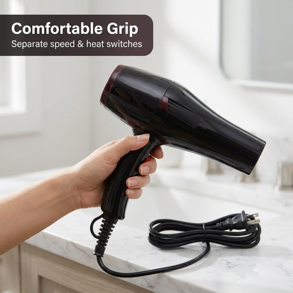 Professional Salon Hair Dryer with Nozzle