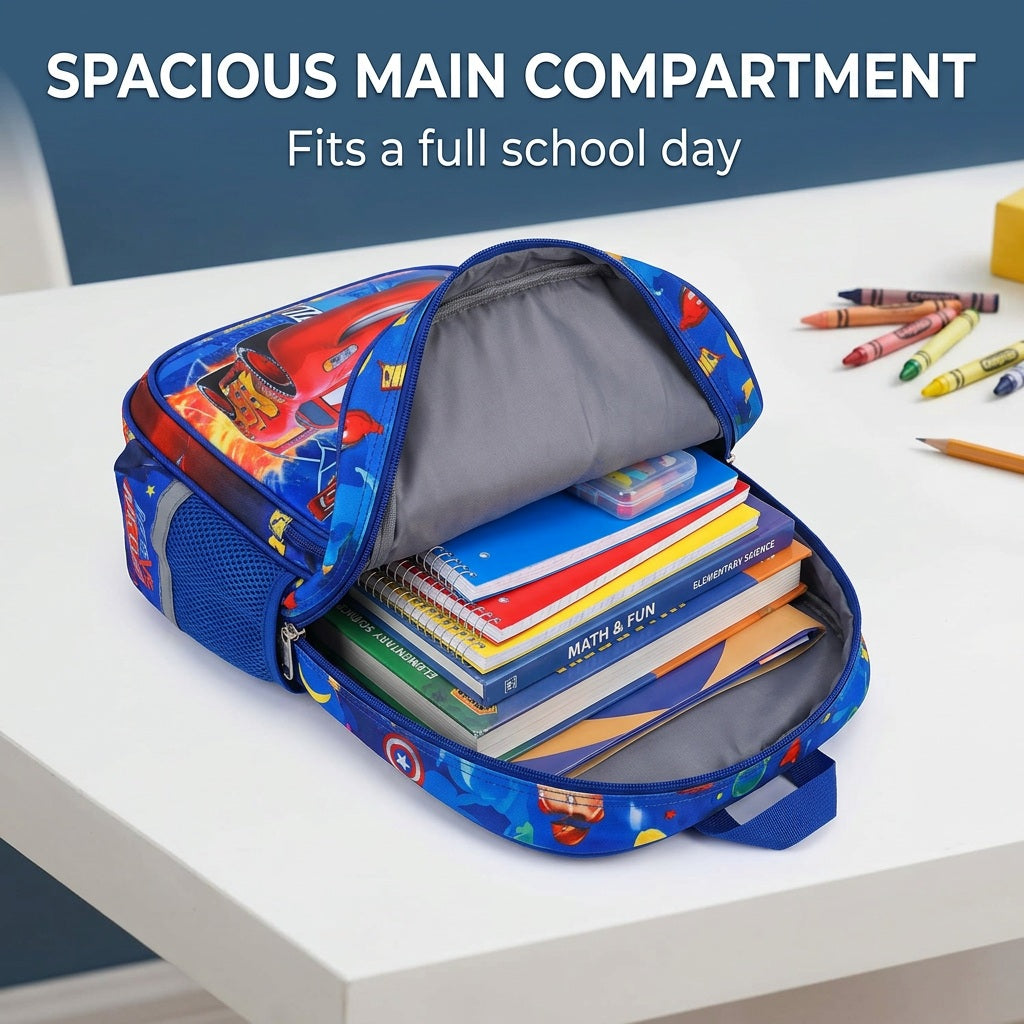 Kids 3-Piece Character School Bag Set