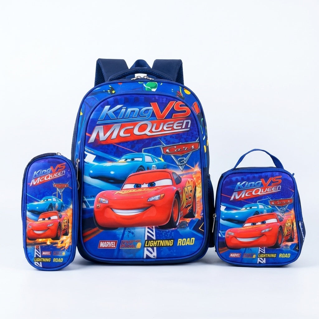 Kids 3-Piece Character School Bag Set