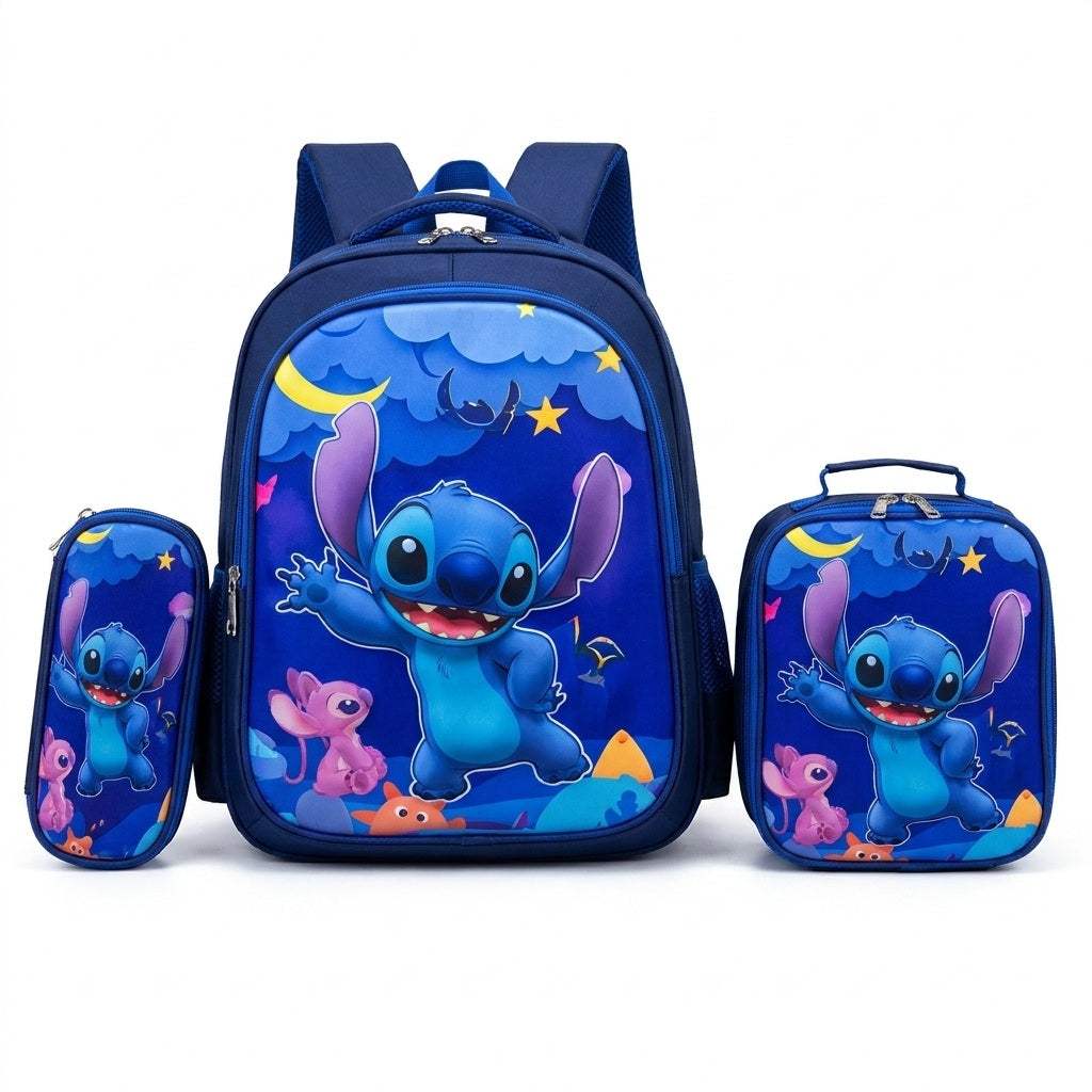 Kids 3-Piece Character School Bag Set
