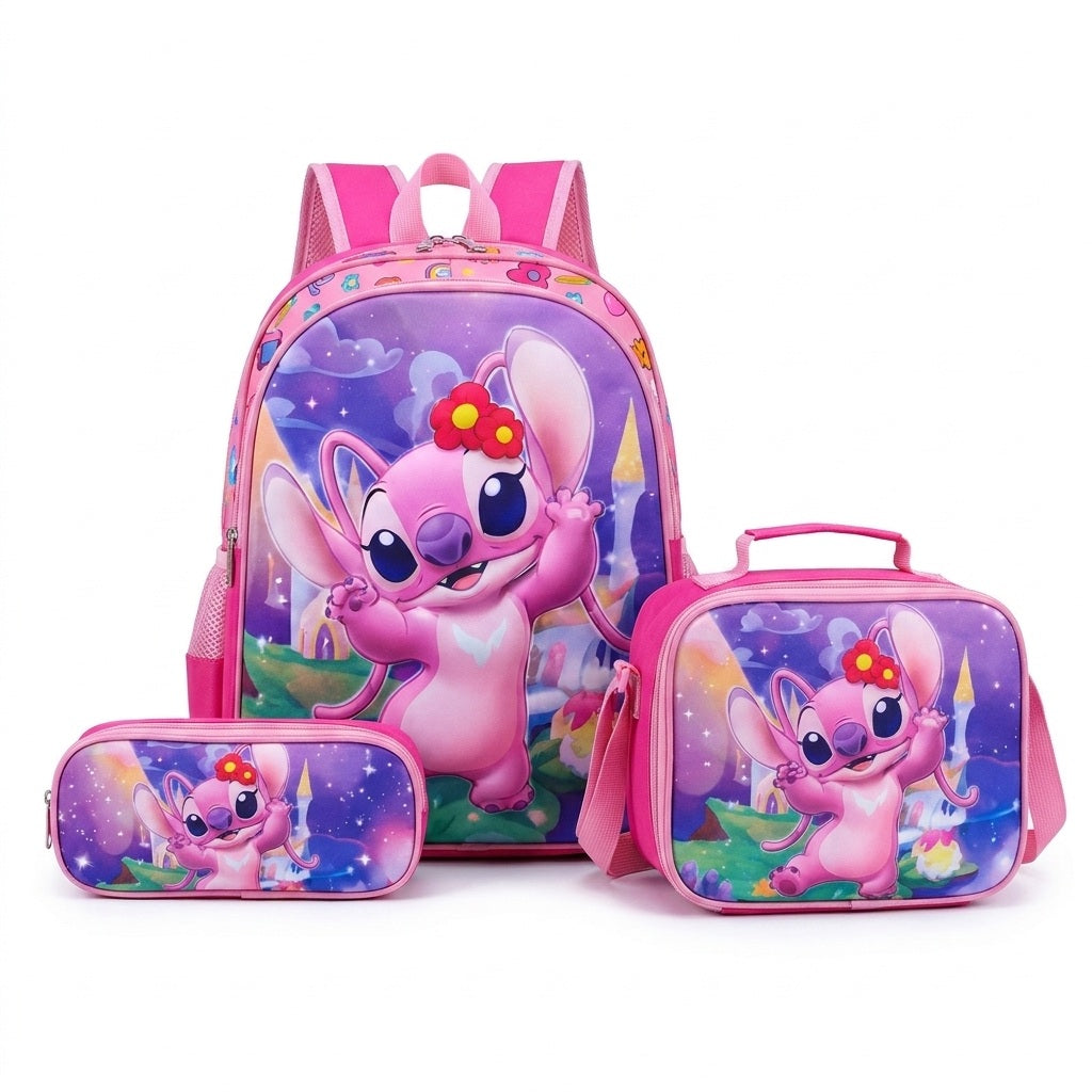 Kids 3-Piece Character School Bag Set