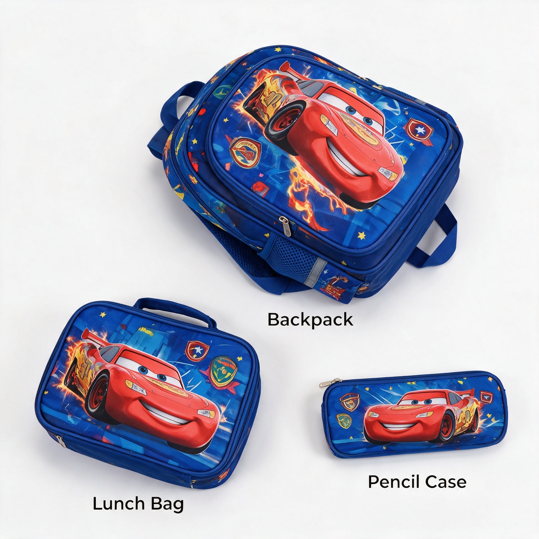 Kids 3-Piece Character School Bag Set