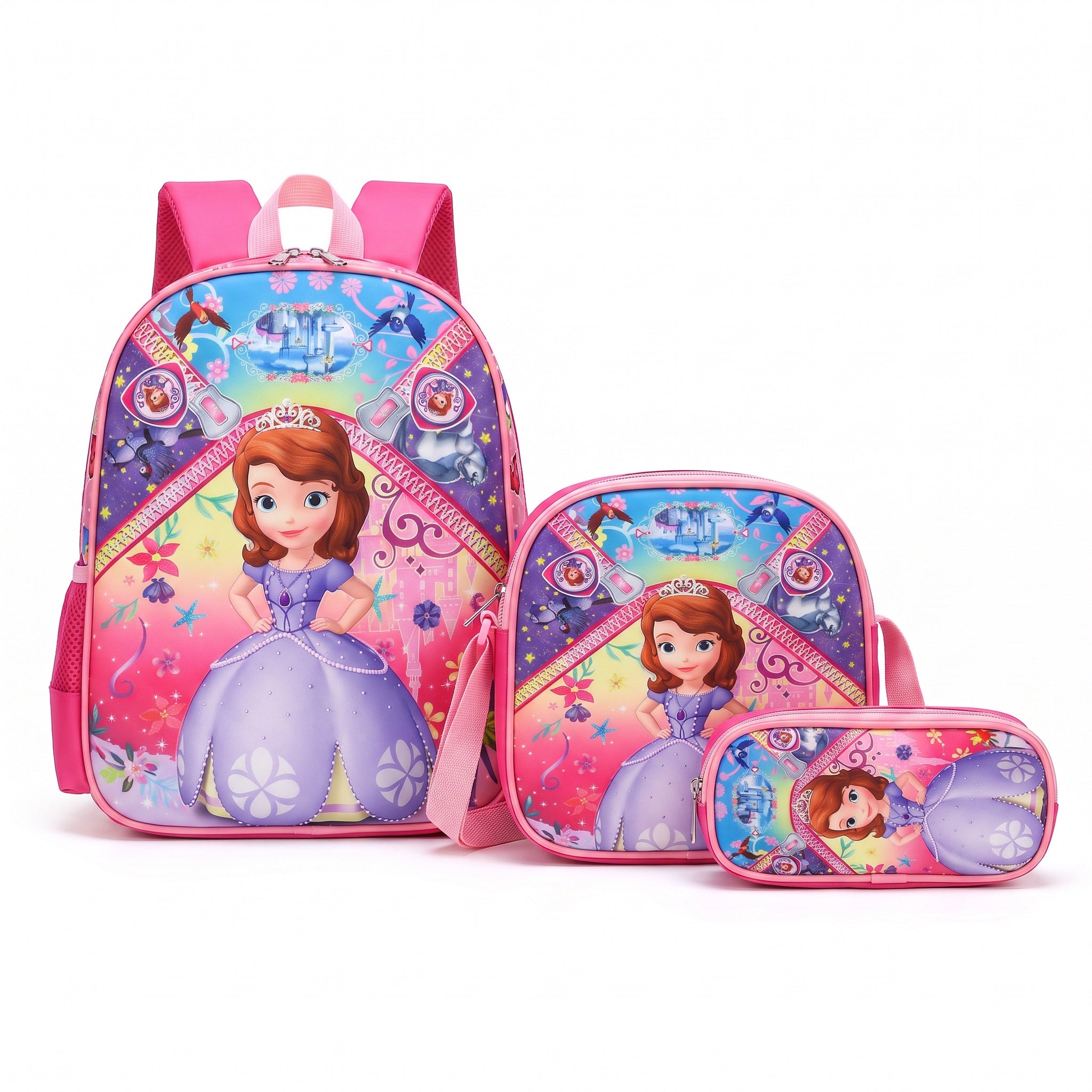 Character Kids School Bag Set (3 Pieces)