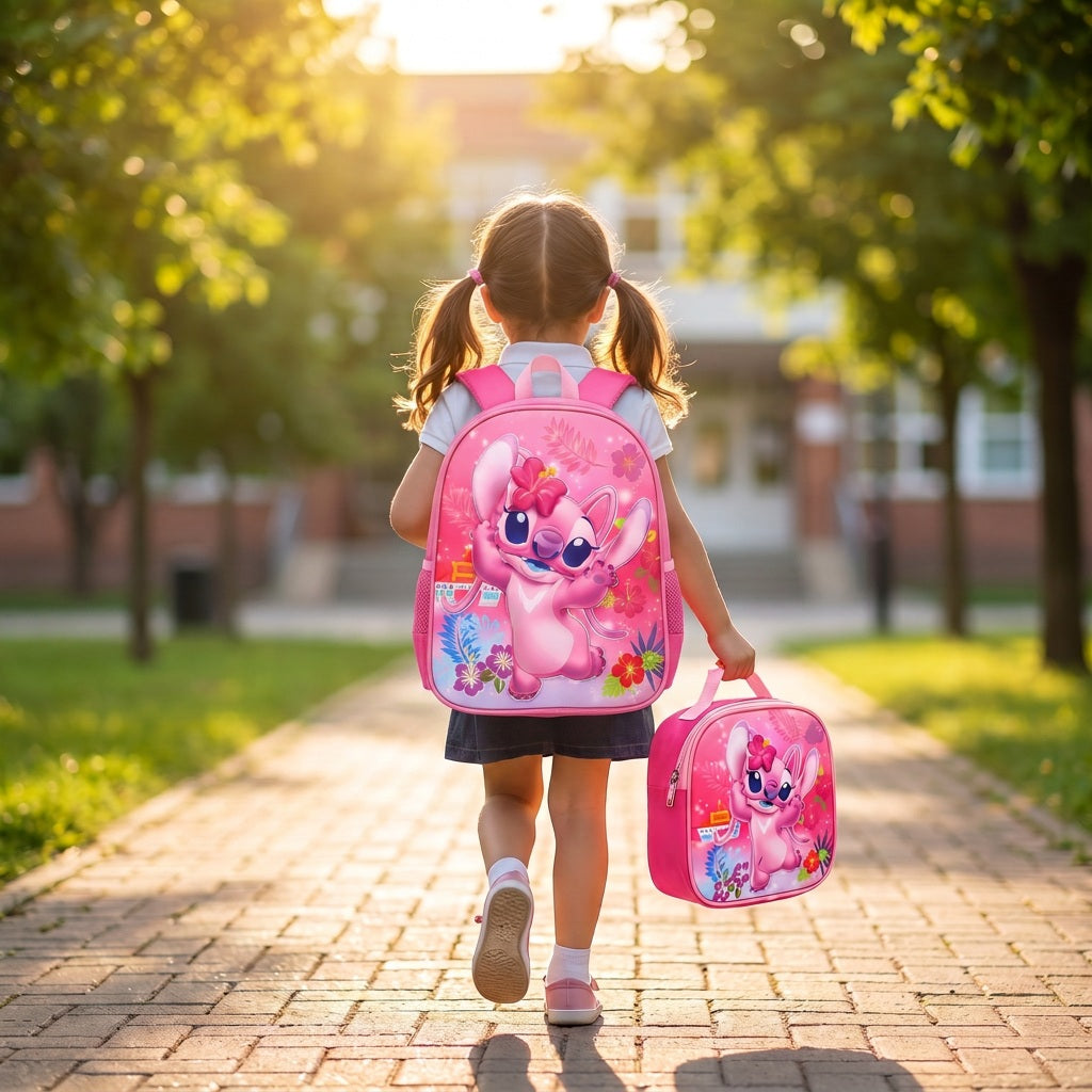 Character Kids School Bag Set (3 Pieces)