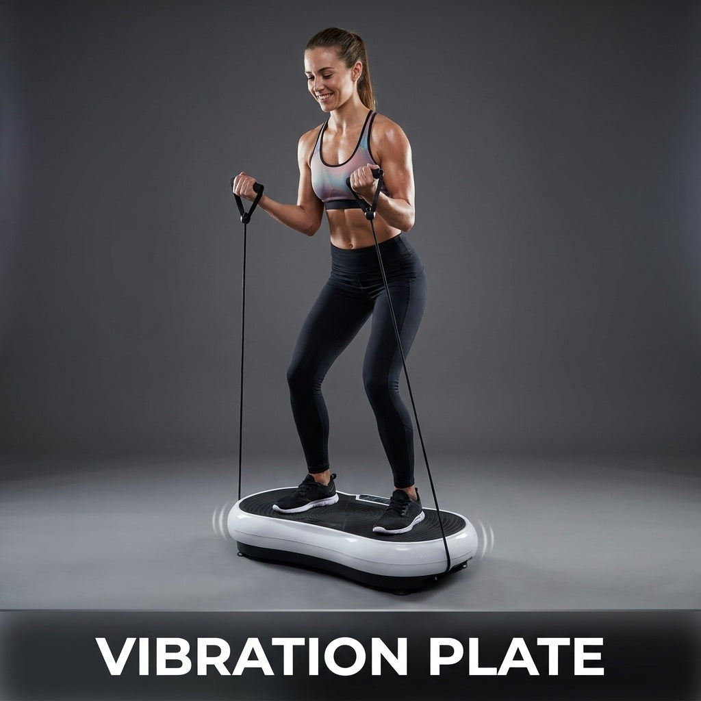 Vibration Plate with Resistance Bands