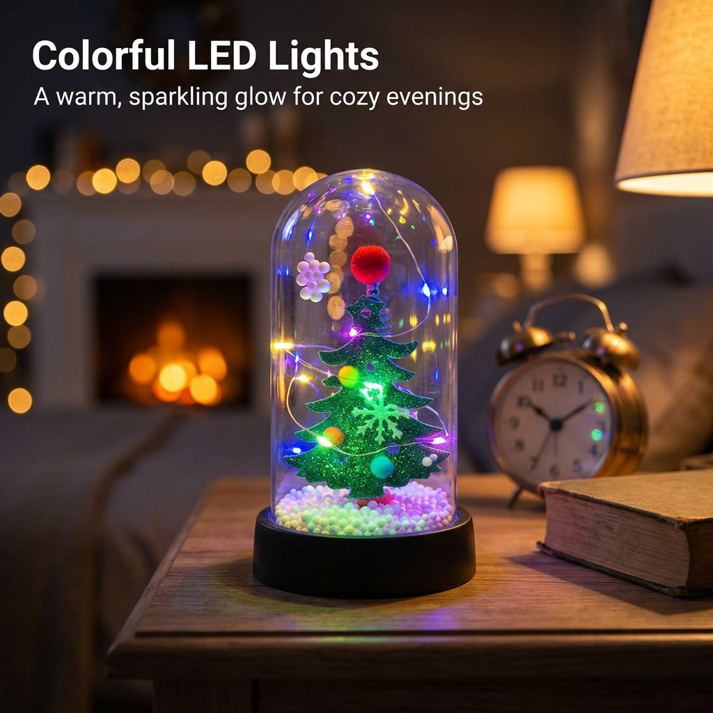 Mini LED Christmas Tree Dome - Colorful LED Lights