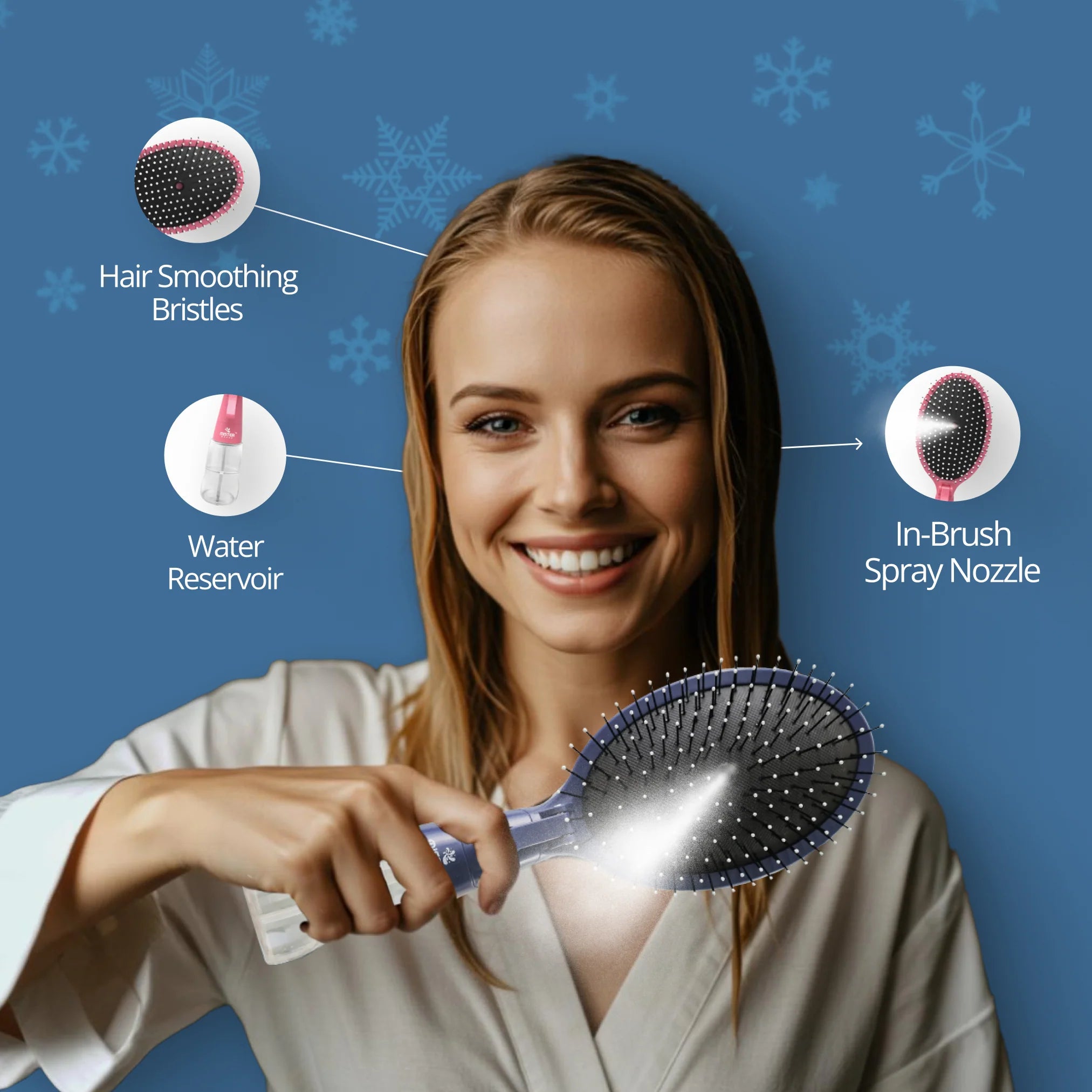 2-in-1 Spray Hair Brush