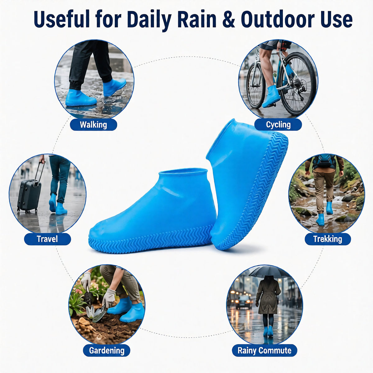 Reusable Waterproof Silicone Shoe Covers