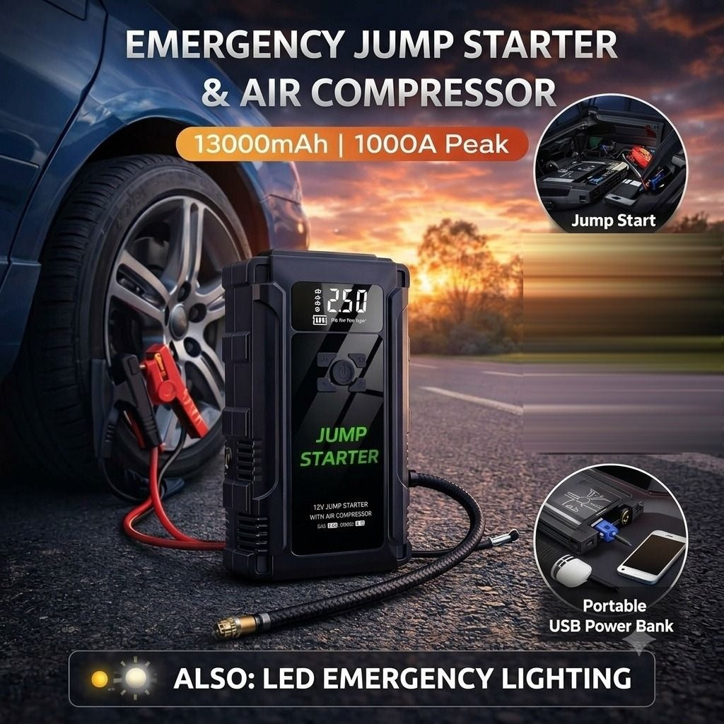 Portable Car Battery Jump Starter
