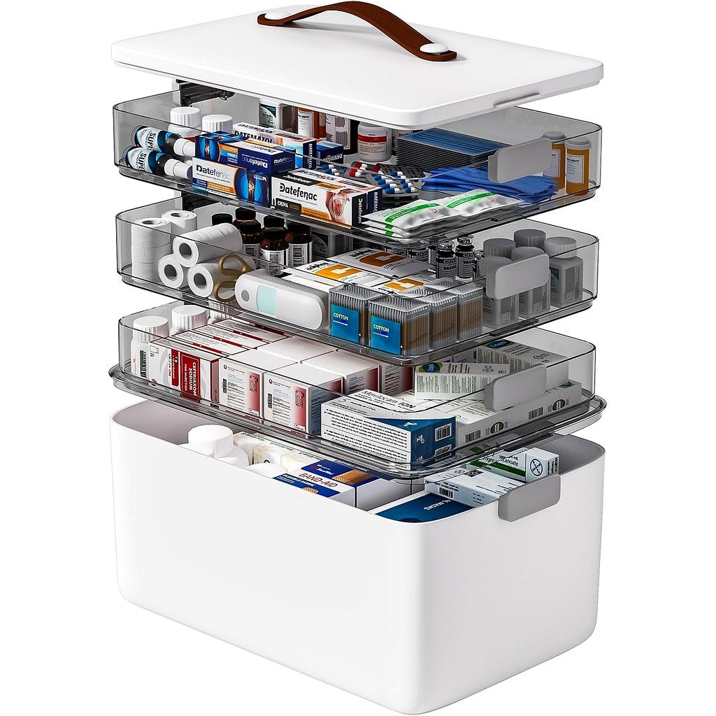 4-Tier Medicine Storage Organizer Box