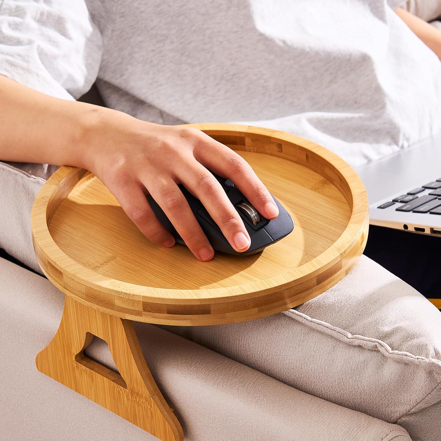Bamboo Sofa Arm Tray