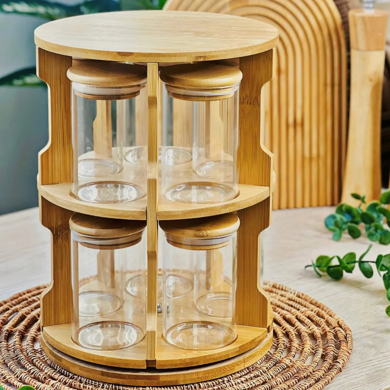 10-Jar Rotating Spice Rack