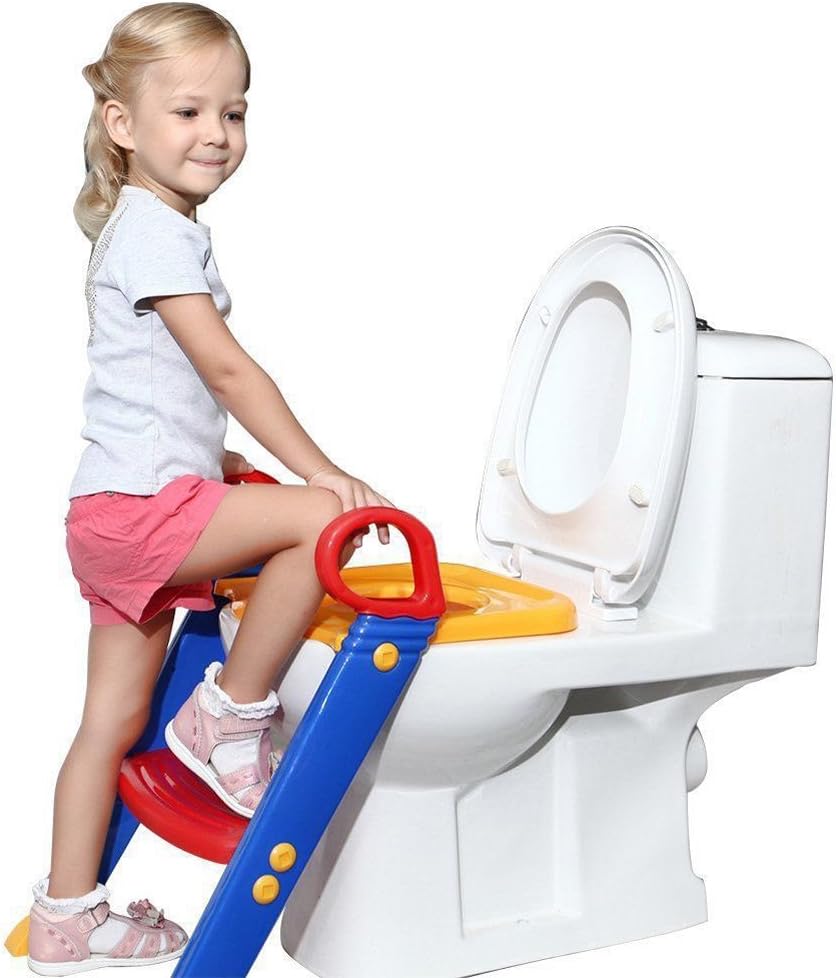 Toilet Seat Foldable Ladder