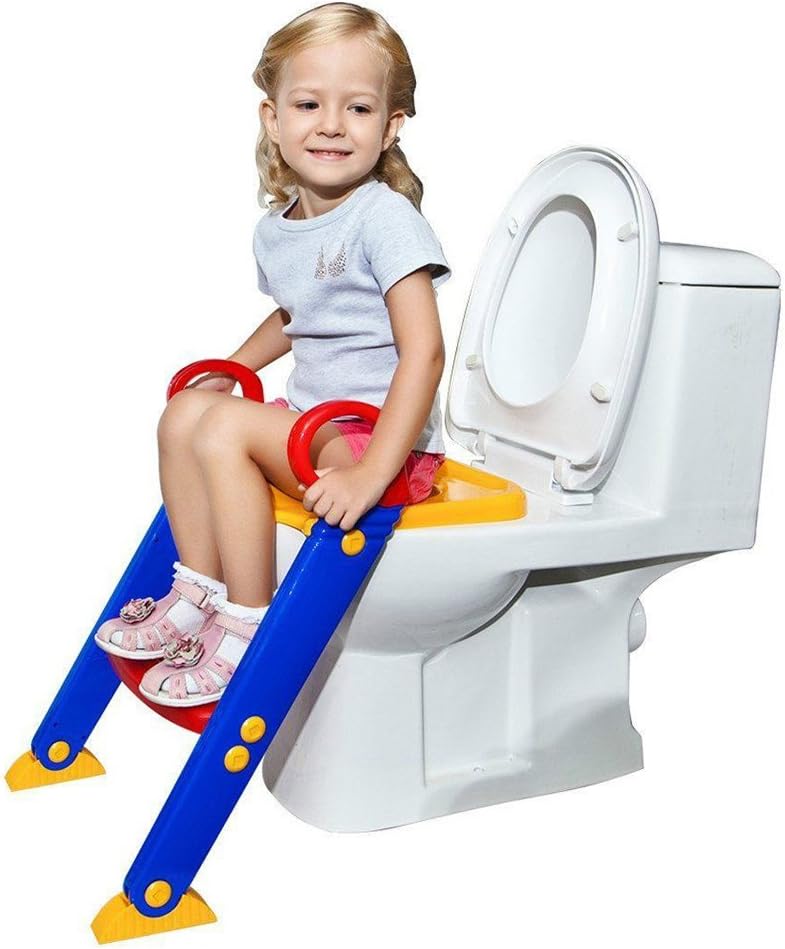 Toilet Seat Foldable Ladder