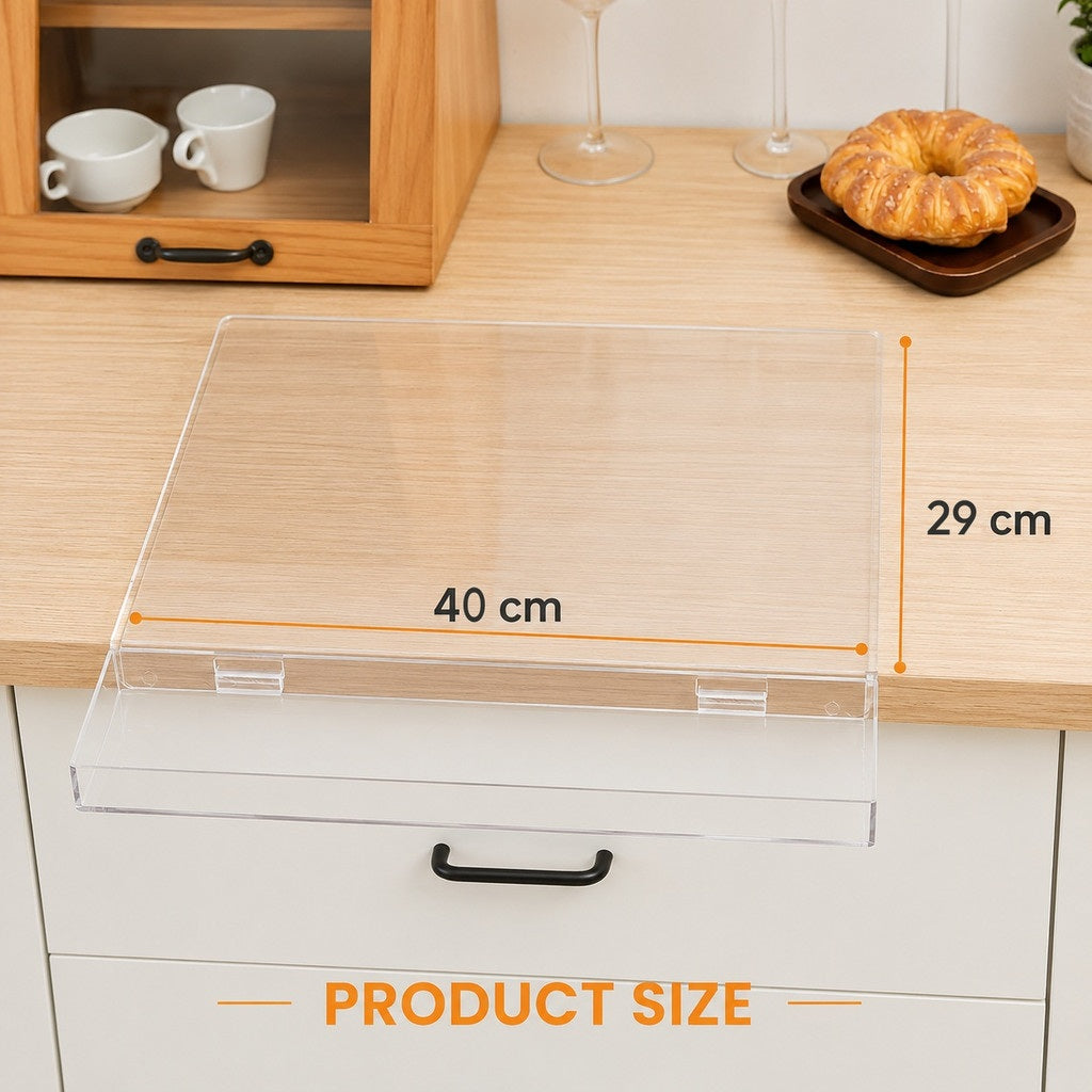Acrylic Cutting Board with Waste Container
