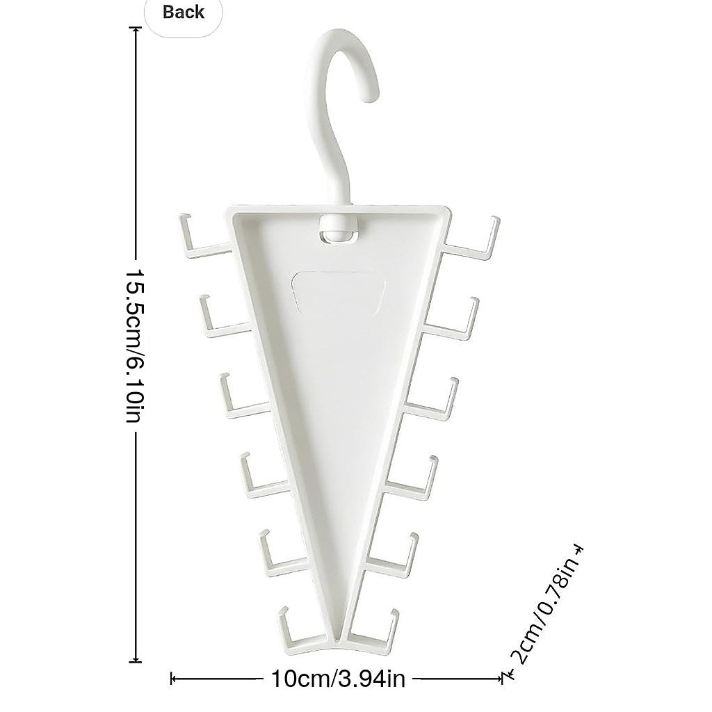 V-Shaped Wall-Mounted Clothes Hook Rack