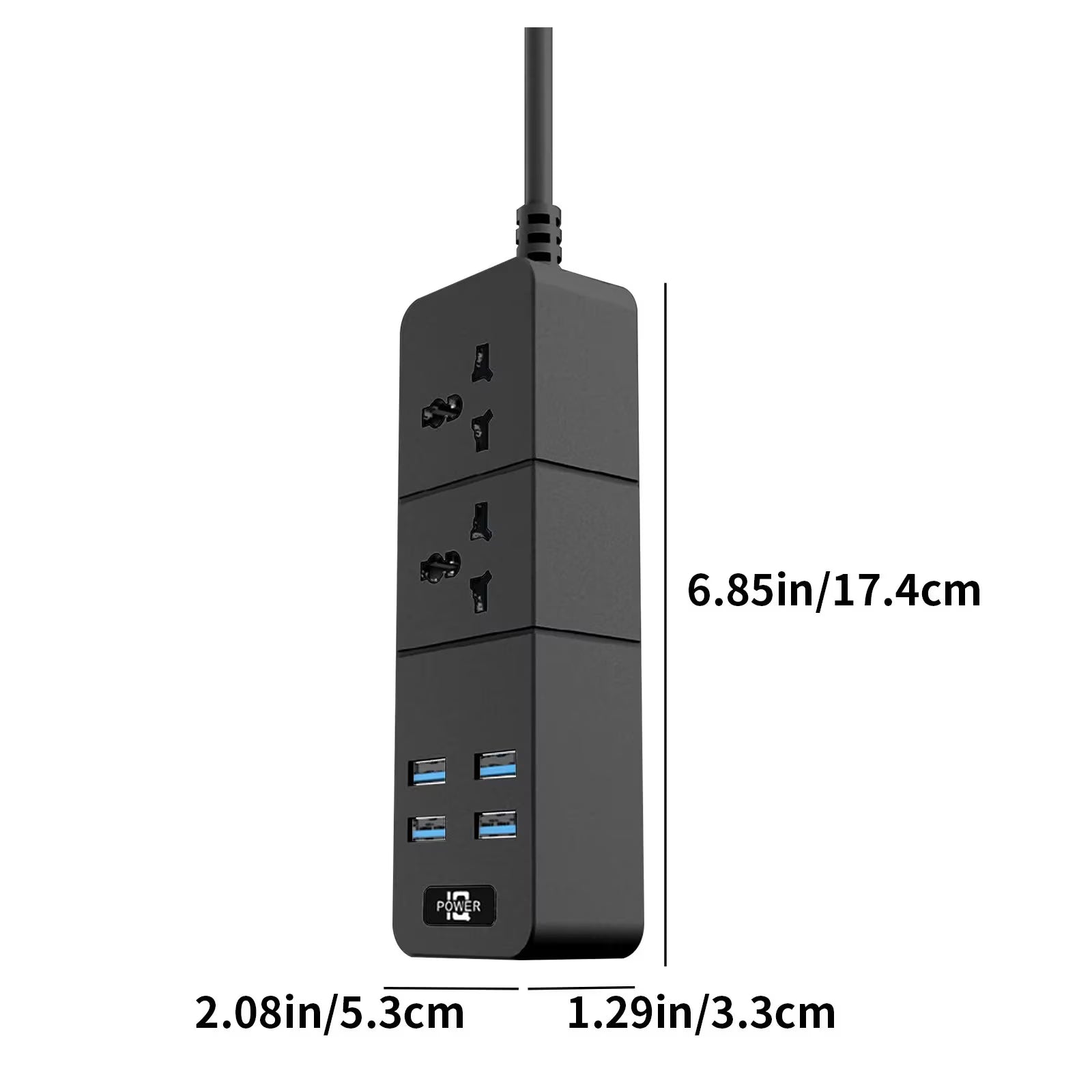 Universal Power Strip with USB Ports