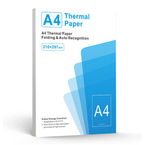Portable Thermal A4 Printer + 10 Thermal Papers