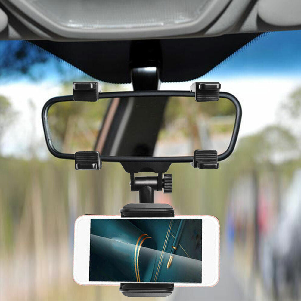 Car Rear View Mirror Phone Holder