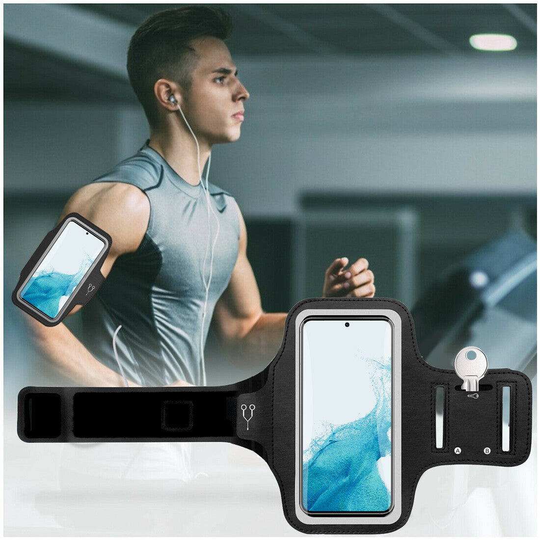 Exercise Phone Hoder Fitness Armband Phone Holder Lebanon | Running Sports Case – Kanta Stores