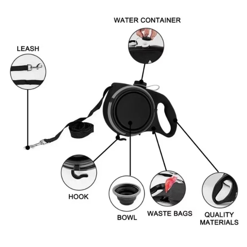 4-in-1 Retractable Dog Leash